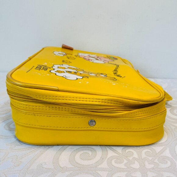 (3) VNTG 1983 Care Bears:Yellow Suitcase + 6" Plush Cheer & Funshine(Match Case) - Picture 4 of 8